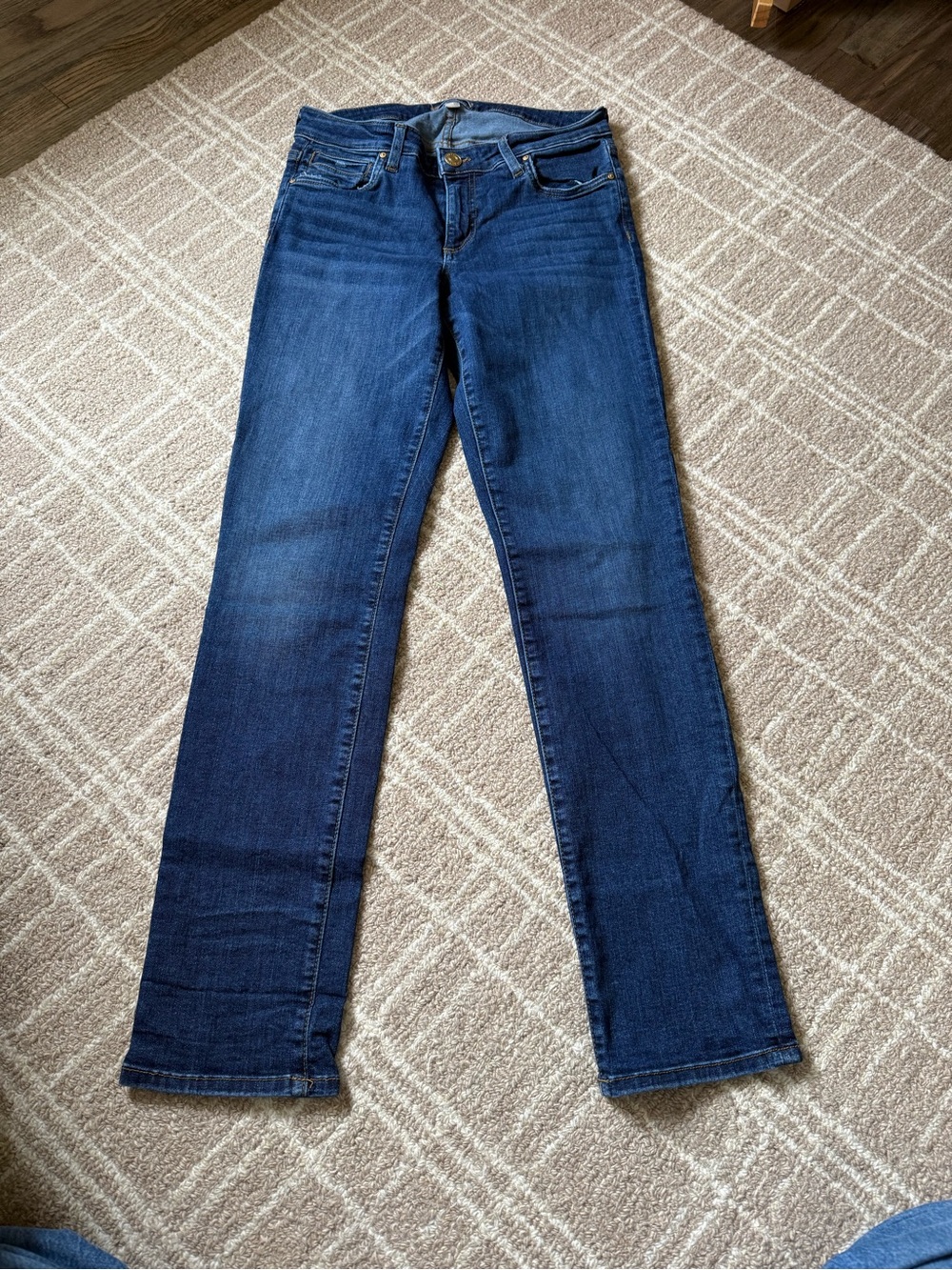 Kut from the Kloth Dark Blue Straight Leg Jeans
